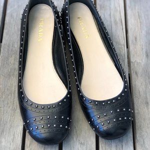 PRADA CALZATURE DONNA SHINE FLATS SHOES